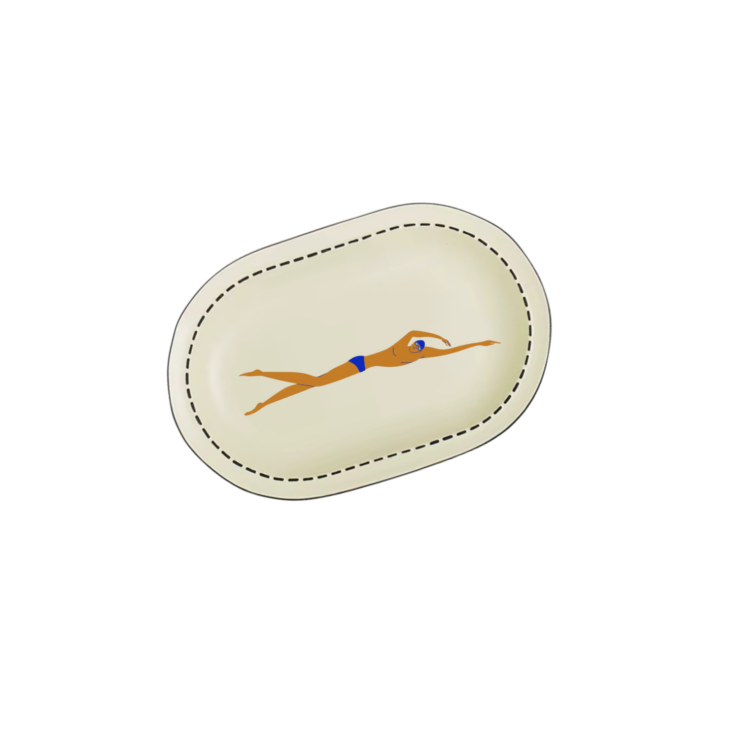 AITCH Large Serving Lane Swimmer French Vanilla
