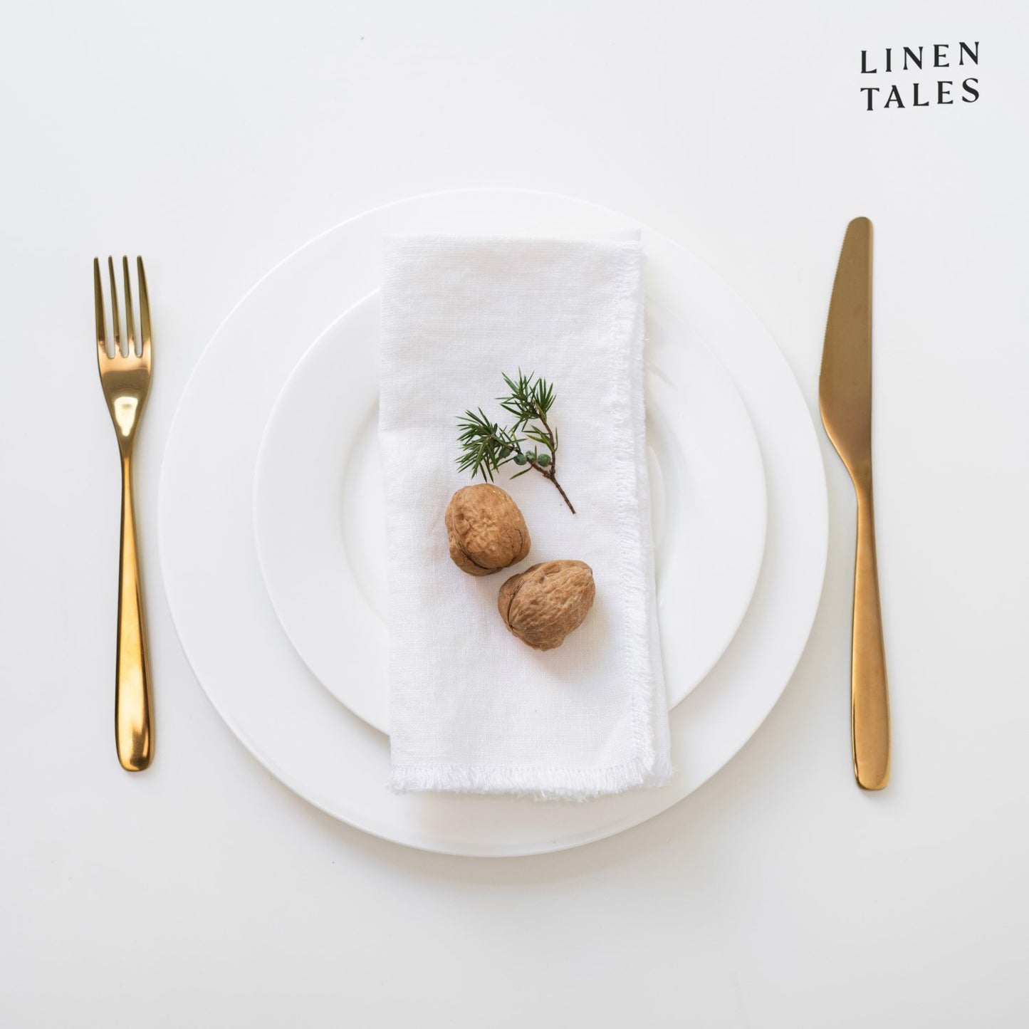Napkins with Fringes, Pairs - (MOQ Sets of 6)