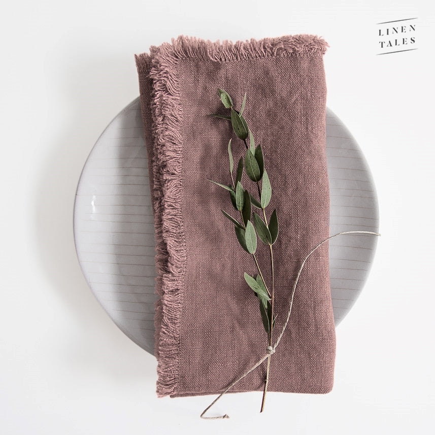Napkins with Fringes (Pair)