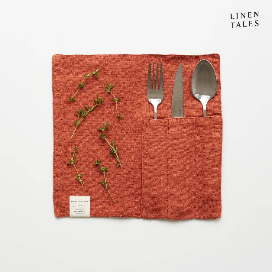 Cutlery Pocket, Pair (MOQ Sets of 5)