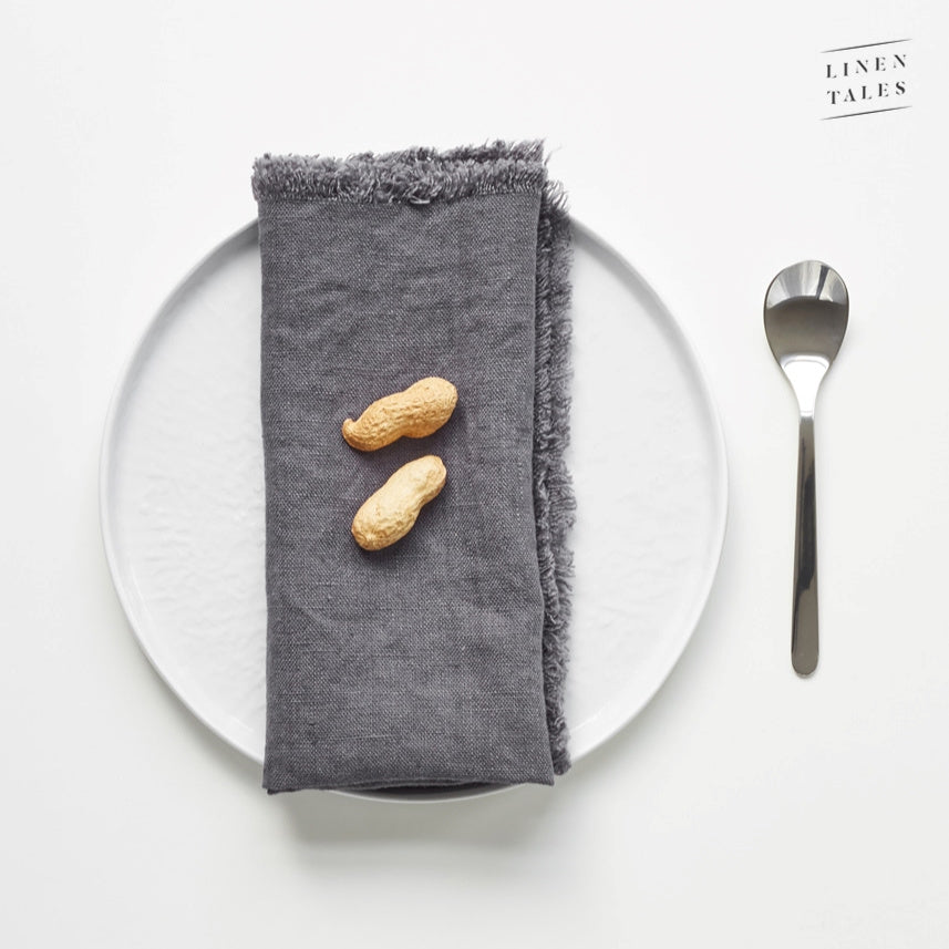 Napkins with Fringes (Pair)