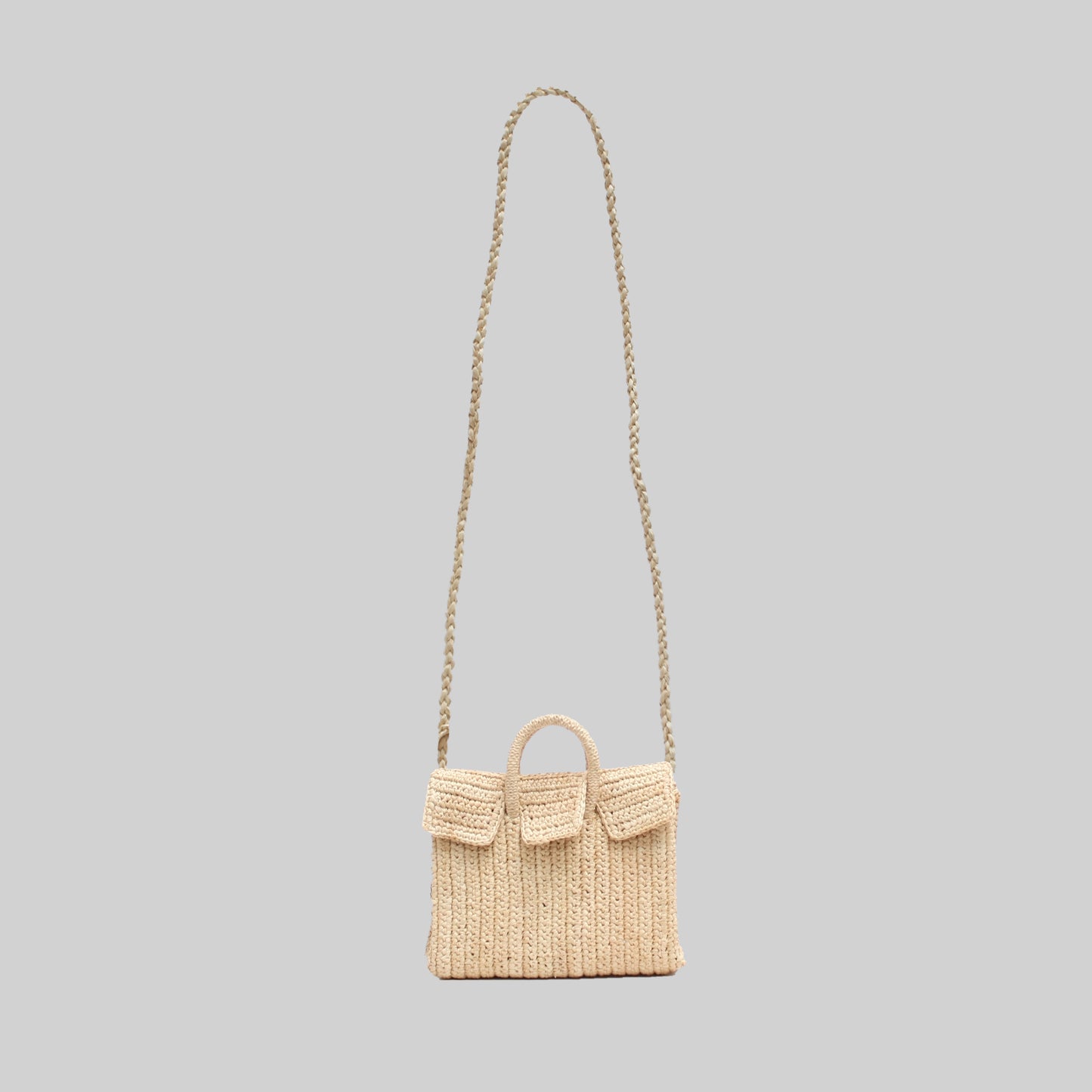 MINI MINI DAHLIA RAFFIASTRAP - MINI SHOULDER POUCH