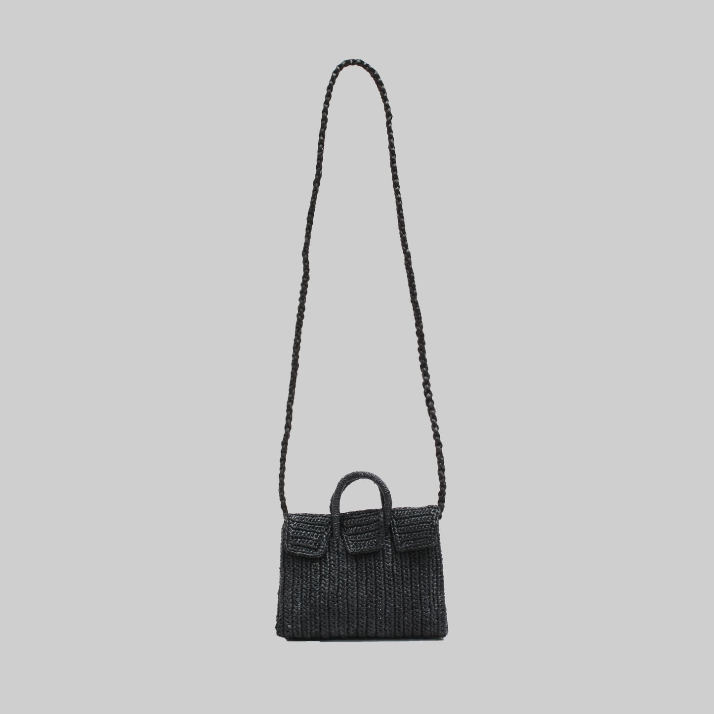 MINI MINI DAHLIA RAFFIASTRAP - MINI SHOULDER POUCH
