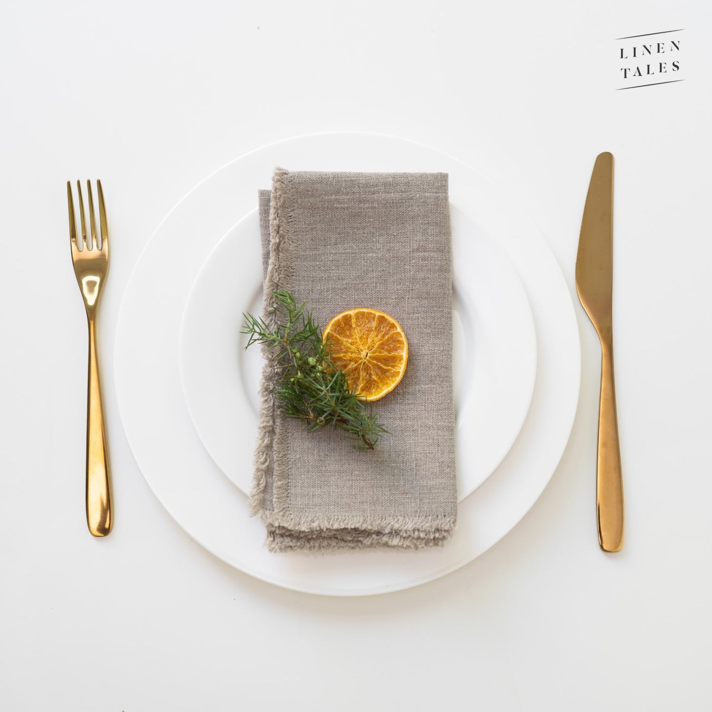 Napkins with Fringes (Pair)