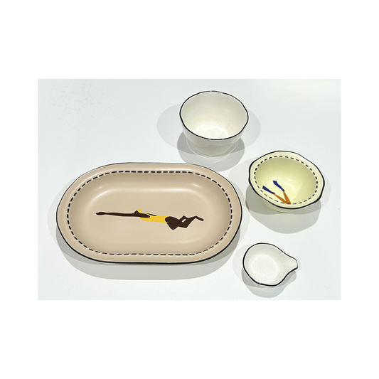Push and Glide | Large Serving Plate