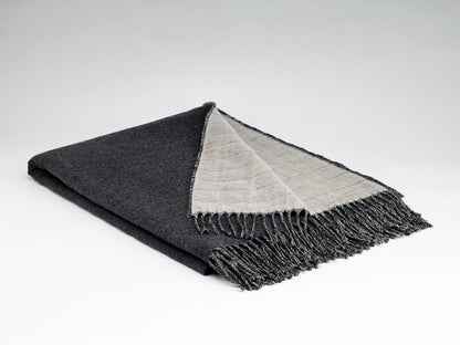 Irish Linen Merino Throw: 50/50