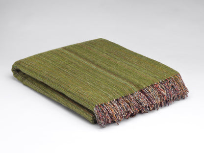 Rainbow Tweed Merino Throw