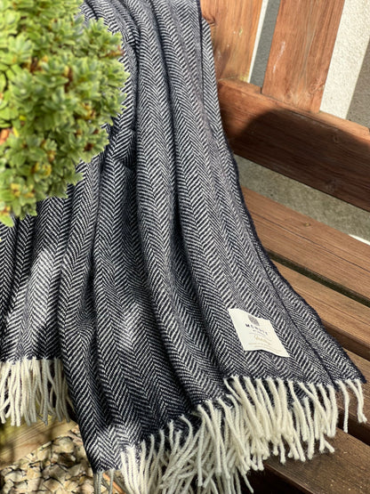 Heritage Merino Throw (Herringbone)