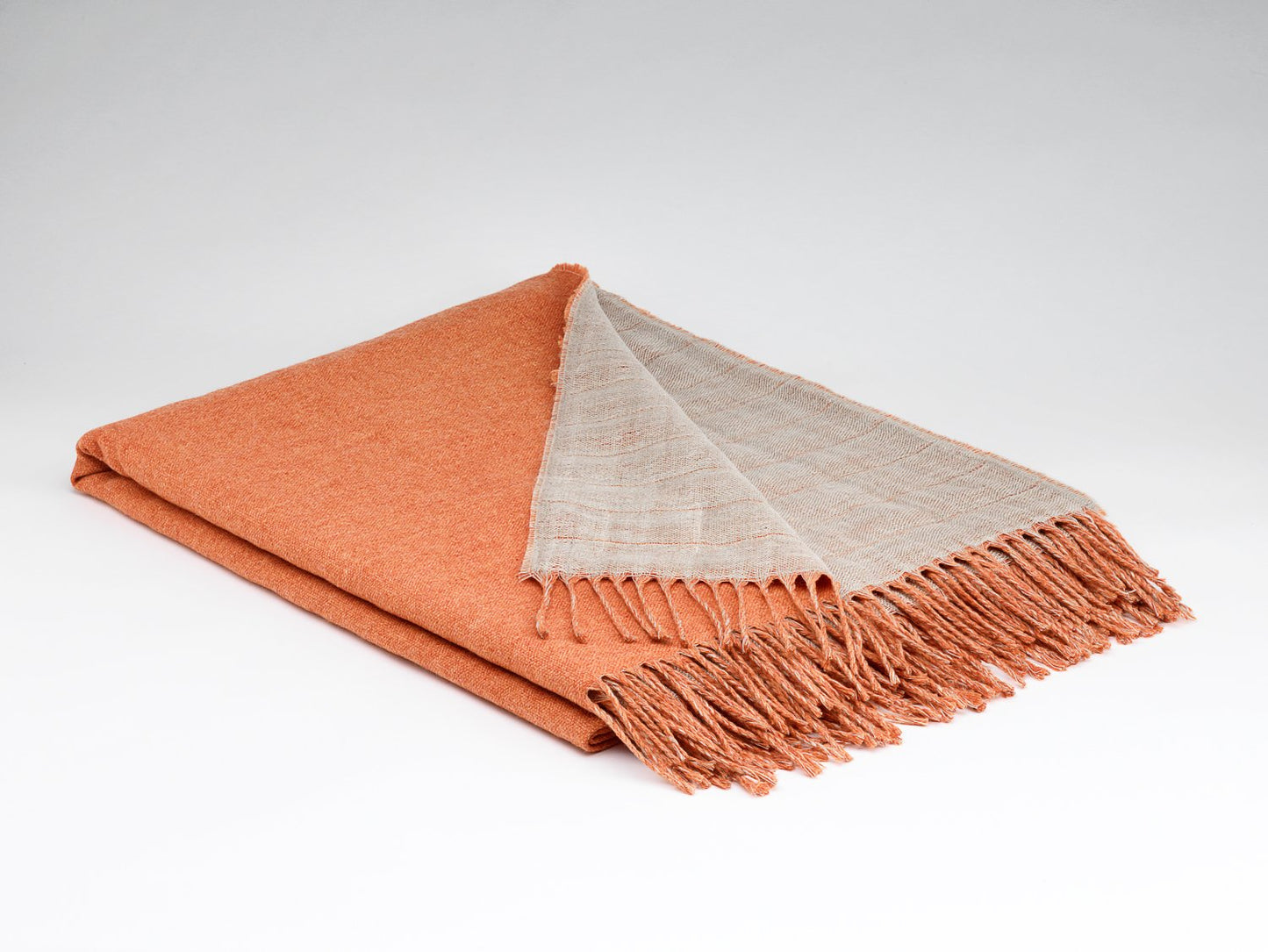 Irish Linen Merino Throw: 50/50