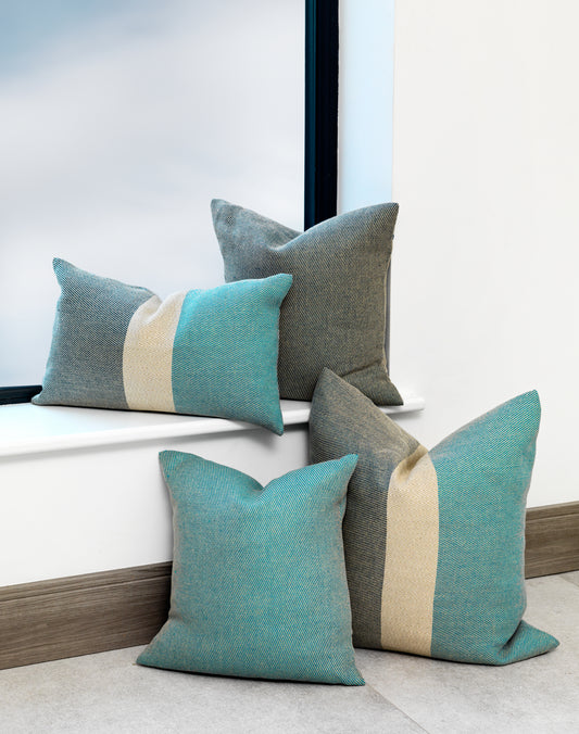 Chunky Irish Linen Bolster Cushion (48x30cm)
