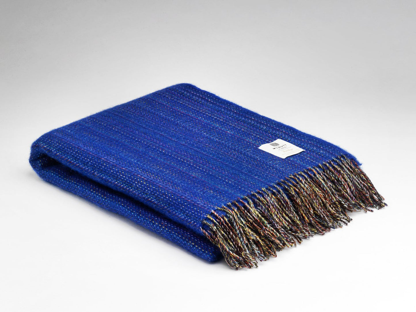 Rainbow Tweed Merino Throw