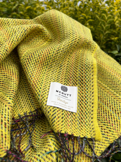 Rainbow Tweed Merino Throw