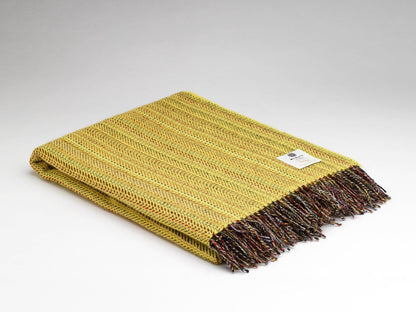Rainbow Tweed Merino Throw
