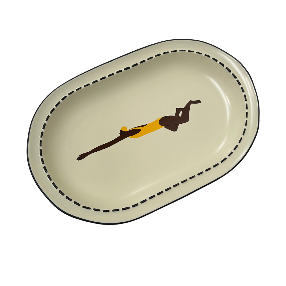 Push and Glide | Large Serving Plate