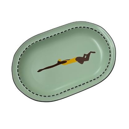 Push and Glide | Large Serving Plate