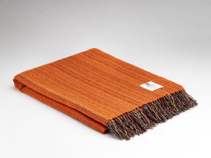 Rainbow Tweed Merino Throw