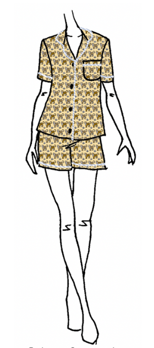 Women's pyjamas short VERANA  - FW24