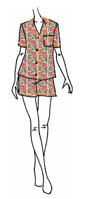 Women's pyjamas short VERANA  - FW24